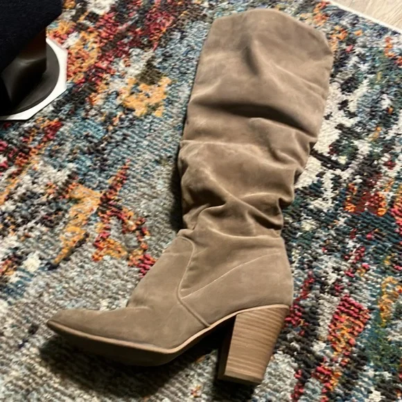 Size 9 target brown suede knee high boots - Picture 2 of 5